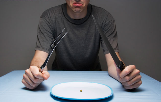Men with eating disorders often restrict food intake, watch what they eat like hawks. Image via http://www.healthxchange.com.sg