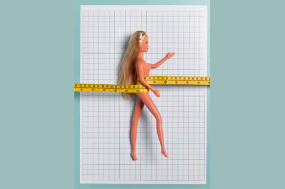Research published in the International Journal of Eating Disorders showed that to achieve Barbie’s figure, on average women would need to gain 24″ in height, 5″ to their bust and 3″ to the length of their neck, while losing 6″ from their waist. 