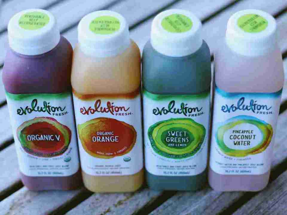 Evolution Fresh is the cold pressed juice range from Starbucks. The company says it's betting its customers will make this juice a part of their daily habit — an additional beverage they pick up with their coffee in the morning.