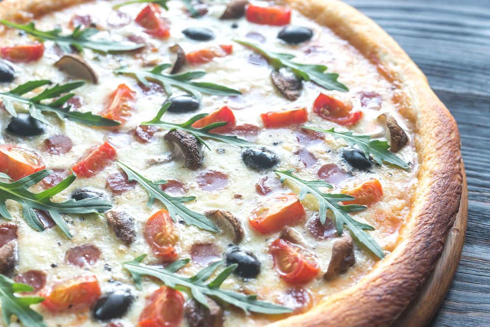 White Veg Arugula&nbsp;Pizza