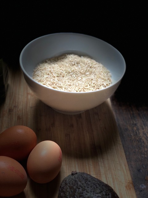 Low-Calorie Avocado And Egg Fried Rice