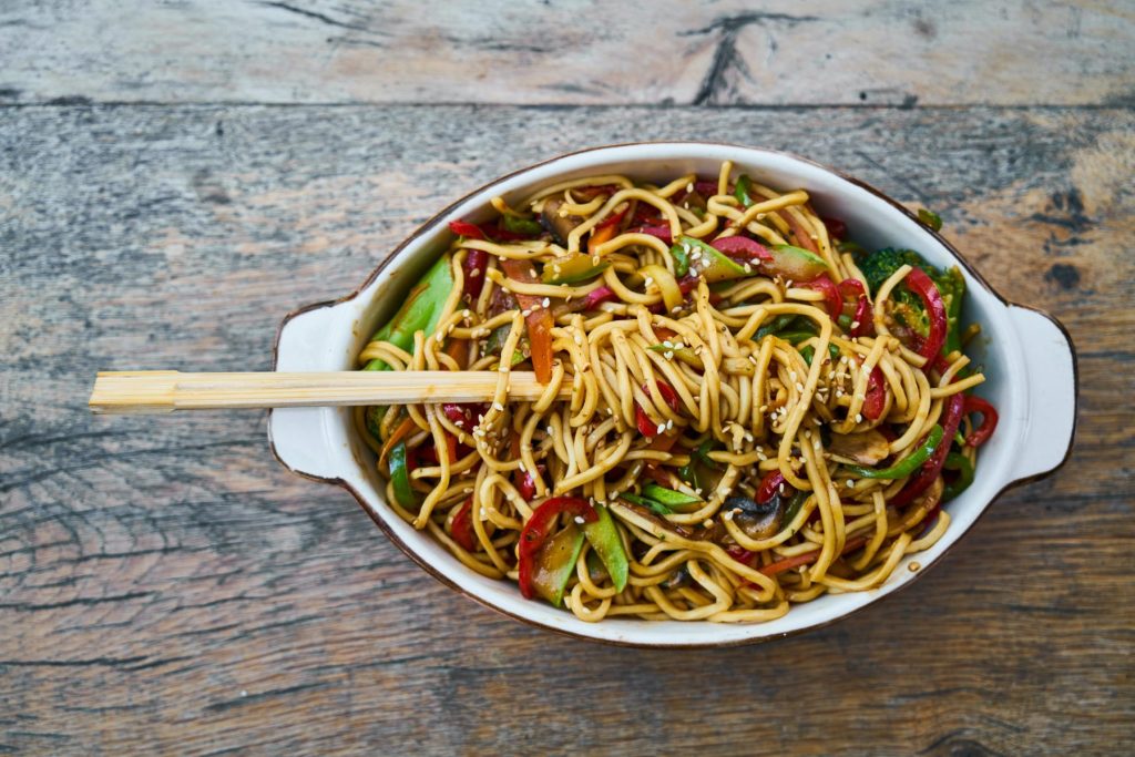 Vegan Spicy Stir Fried Noodles Will Pull You Out Of Mid-Week&nbsp;Funk